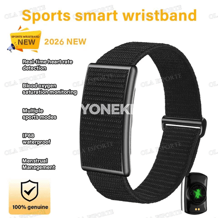 Sport akylly sagat, ekransyz, ýürek urşuny ölçegli, suw geçirmeýän