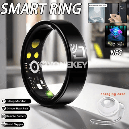 R20 keramiki akylly ýüzük, NFC, süňk gurluşly, erkekler we aýallar üçin
