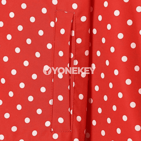 Zenanlar üçin ýeňil düwmejikli, ýokary ýakaly nokatly jaket