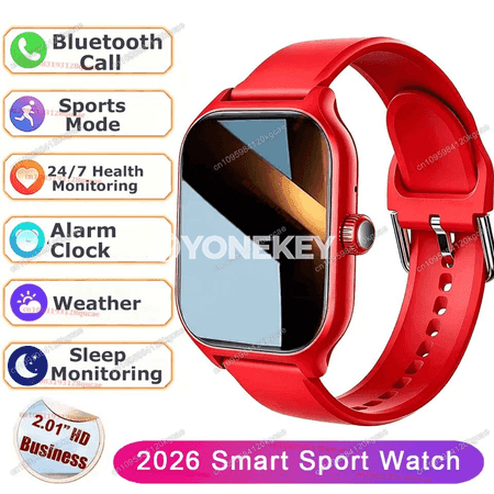 Ola Esporte Hw12 akylly sagat, 2.01" HD, sport we fitnes üçin