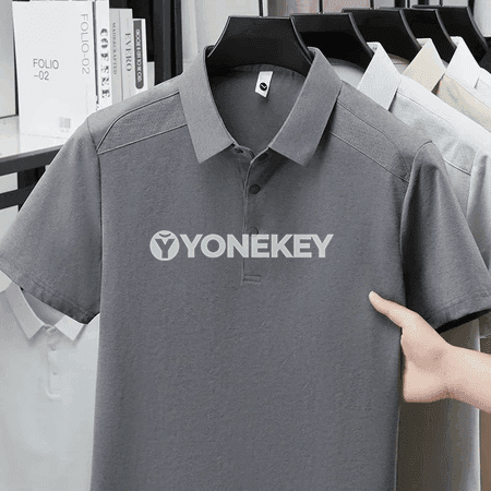 Erkekler üçin dem alýan polo köýnek — tomuslyk gündelik stil