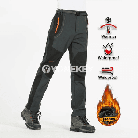 Gyş üçin ýyly fleece lyža we dag eşigi üçin erkek balak
