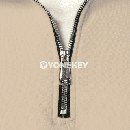 Erkekler üçin fermuarly dik ýaka sport hoodie jaket