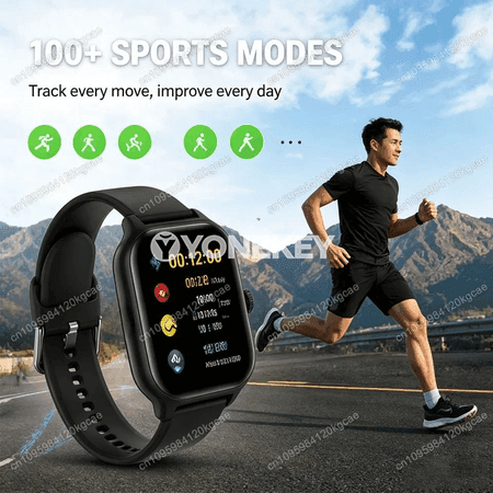 Hw12 akylly sagat, 2.01" HD ekran, jaň kabul etmek, sport rejimler