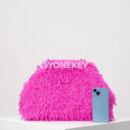 Aýal-gyzlar üçin dopamin stilli klips sumka, uly göwrümli elegant clutch