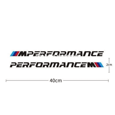 BMW üçin M Power kuzow stikeri, 2 bölekli sport ýazgy