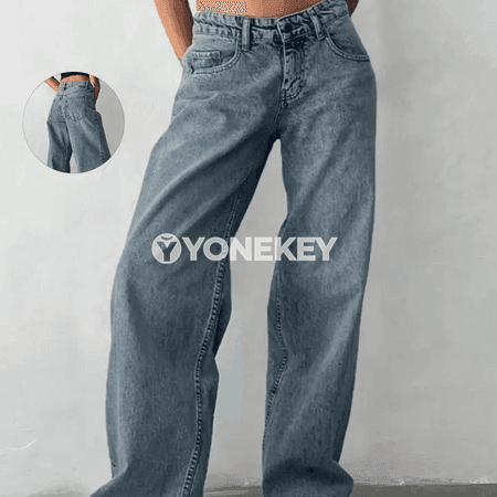 Zenanlar üçin baggy jeans: giň kesim, pes bel, gündelik stil