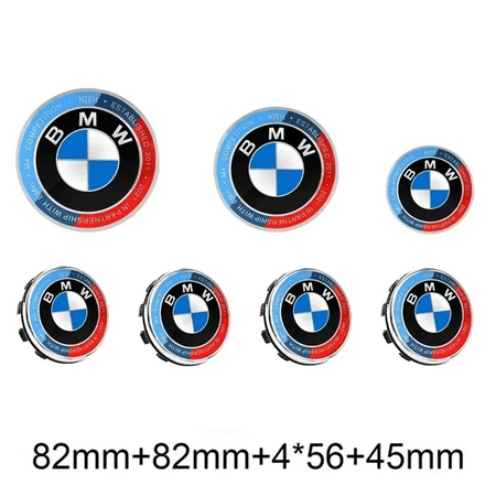 BMW üçin 7 bölek 50 ýyllyk emblemler toplumy — kuzow bezegi