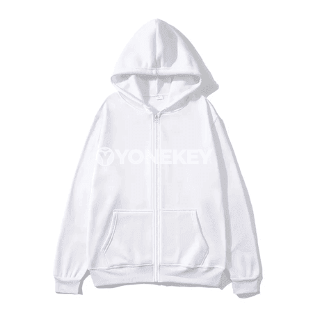Erkekler üçin fermuarly kapýuşonly ýeňil jaket, güýz-gyş üçin