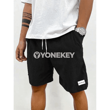 Erkekleriň ýazlyk baggy şortikleri, rahat we ýeňil gündelik model