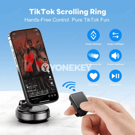 Telefony dolandyrýan akylly ýüzük: Bluetooth, surata we wideoga gözegçilik