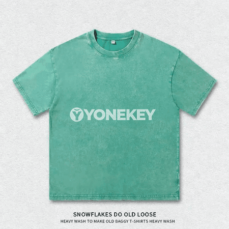 Ýazly ýeňli erkek futbolkasy, vintage stil, pagta