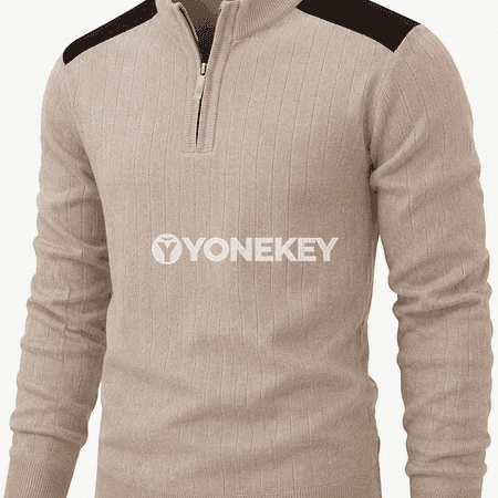 Erkekler üçin ýeňil trikotaž pulower, gündelik ýyly sweatshirt