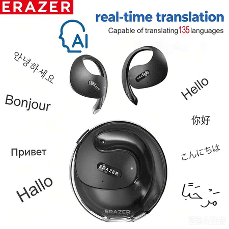 ERAZER X15Pro Bluetooth sport gulakly nauşnik, mikrofonly