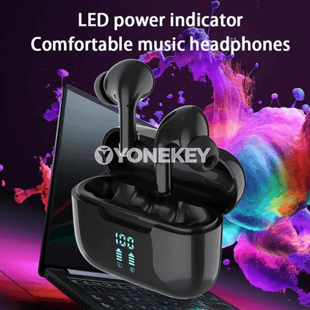 Ariettie HIFI ENC simsiz Bluetooth gulaklyklar, güýçli ses displeýli