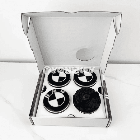 BMW 50 ýyllyk 4 sany tigir merkez kapsulasy, ýüzýän hub cap 56/68 mm