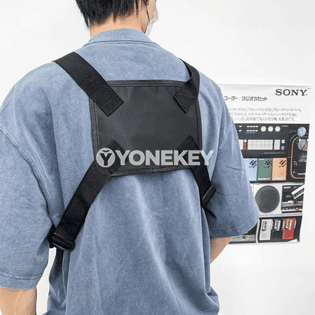 Erkekler üçin köp bölümleri bolan taktiki chest bag, nylon sumka