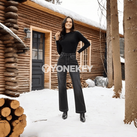 Zenanlar üçin ýokary belli daralýan jinsy balaklar, köne stil