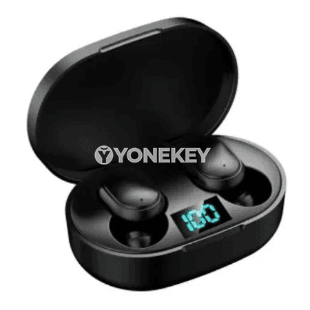 E6S TWS simsiz Bluetooth gulaklyklar, mikrofonly, sesi peseldiji