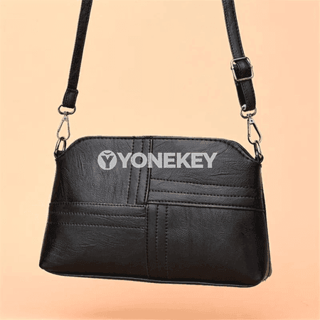 Zenanlar üçin vintage PU deri egn sumkasy, kiçi lux tote