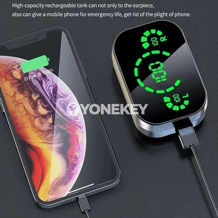 Micli TWS simsiz Bluetooth nauşnikler, zarýad gutusy bilen