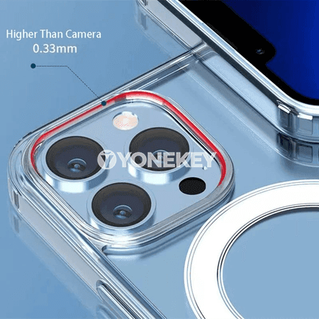 MagSafe üçin simsiz zarýadly açyk akril örtük iPhone üçin