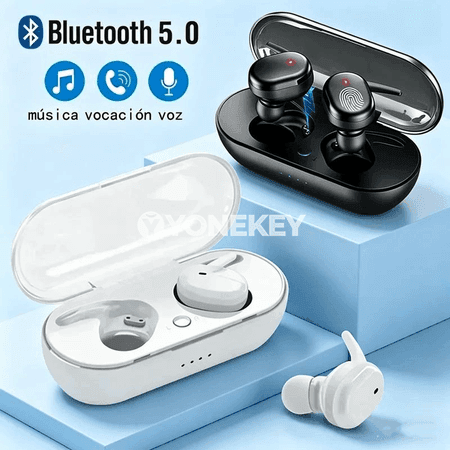 Y30 TWS simsiz Bluetooth naýşnikler, zarýad gaply