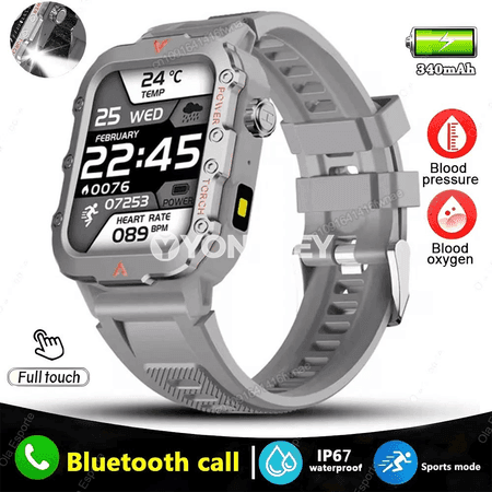 GPS akylly sagat — daşarda ulanmak üçin, LED çyraly, Bluetooth jaňly