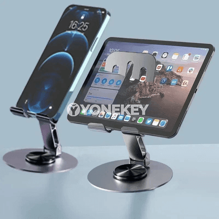 Metaldan 360° öwrülýän durnukly telefon stendi