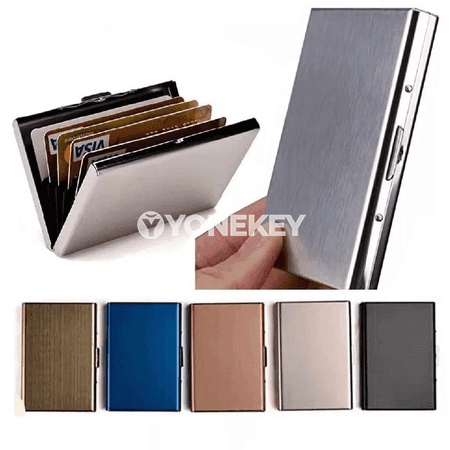 1 sany alýumin kartoçka saklaýjy, RFID goragly inçe metal gap
