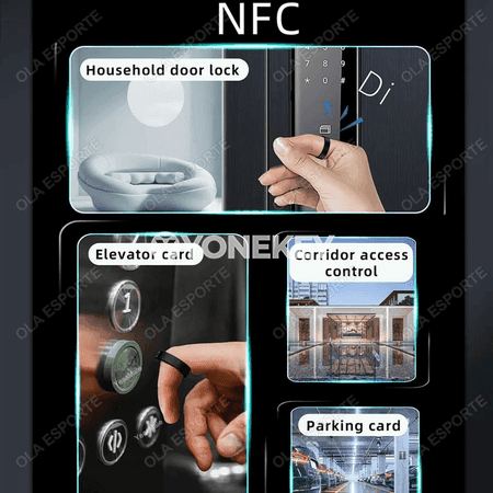 R20 keramiki akylly ýüzük, NFC, süňk gurluşly, erkekler we aýallar üçin