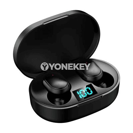E6S Simsiz Bluetooth TWS Nauşnikler, Mikrofonly, Sesi Peseldýän