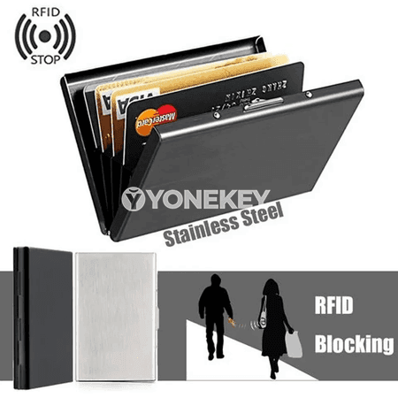 RFID goragly inçe metal kartoçka saklaýjy, erkekler üçin