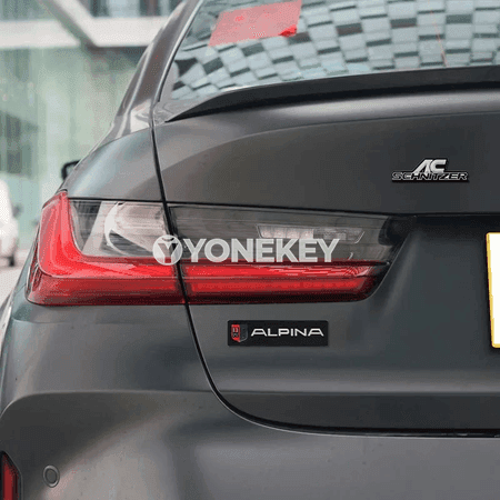 BMW üçin 3D alýumin kuzow we bagaj nyşan stickerleri
