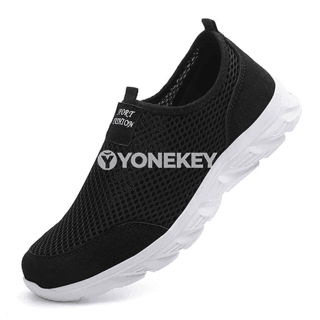 Ýeňil, dem alýan erkek sport krossowkalar, slip-on, 39-46 ölçeg