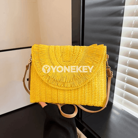 Tomus üçin käsedirilen gamyş clutch sumka, ýeňil egin sumkasy