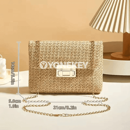 Zenanlar üçin zynjyrly egninden asylýan sumka, banýet we günlük stil