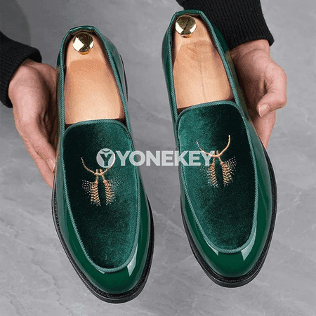 Erkekler üçin zamş görnüşli loafers — rahat slip-on gündelik aýakgap
