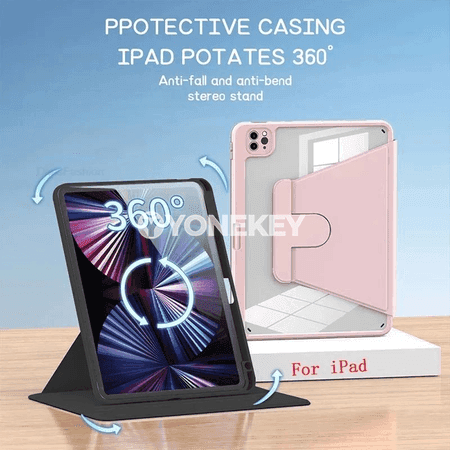iPad Mini 6/7 üçin goragly bukulýan gapak, ruçka tutawaçly, 8.3 dýum
