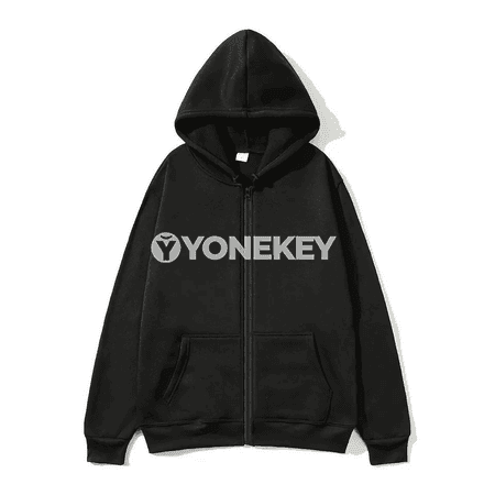 Erkekler üçin fermuarly kapýuşonly ýeňil jaket, güýz-gyş üçin