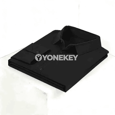 Erkekler üçin sypaýy uzyn ýeňli formal köýnek, ofis üçin amatly model