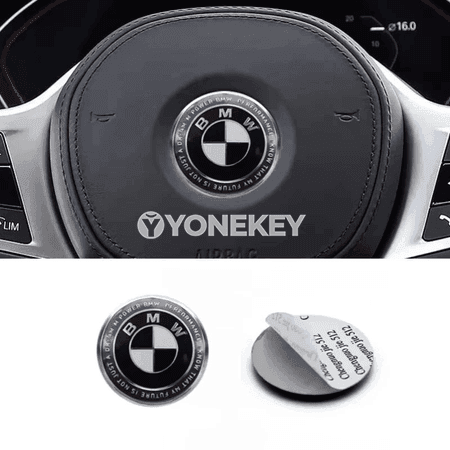 BMW rul üçin 45 mm bezeg nyşany stikeri
