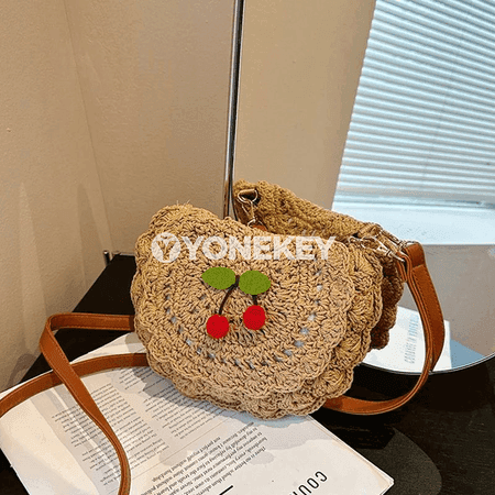 Tomusly samandan aýal sumkasy, tomusky plýaž üçin ýeňil crossbody