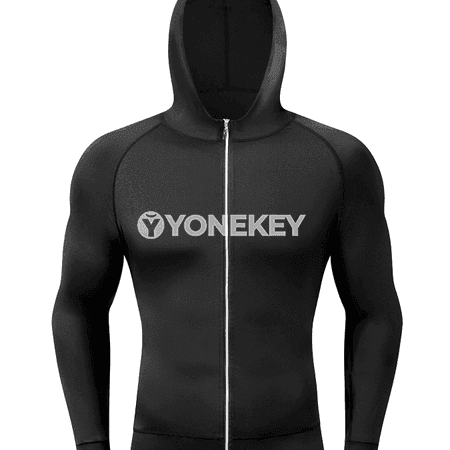 Erkekler üçin ýeňil sport zipli hudili sweatshirt