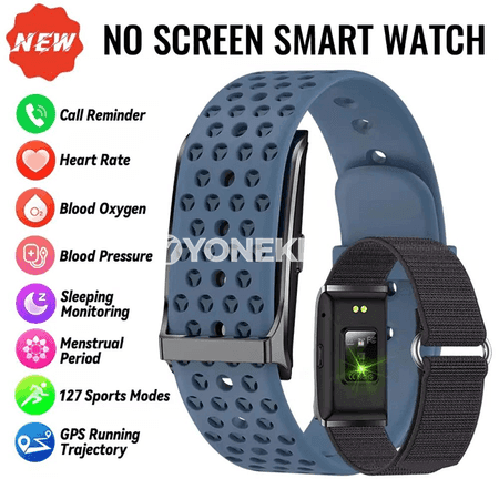 No Screen akylly bileklik, sport saglyk gözegçiligi we bildirişler