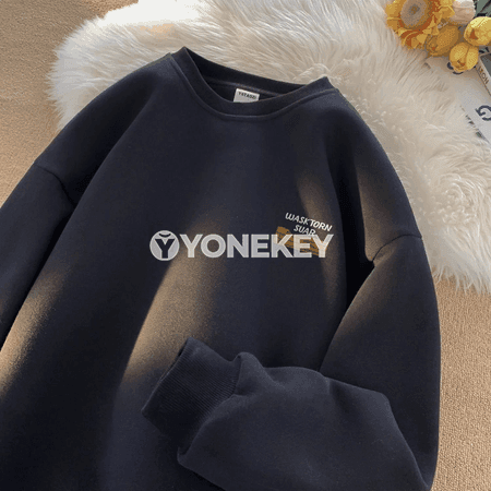 Erkekler üçin ýyly hoodi, uzyn ýazgyly, rahat we döwrebap gündelik switer