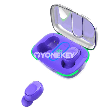 Y90 TWS simsiz Bluetooth 5.3 gulaklyklary, sport üçin mikrofonly stereo model