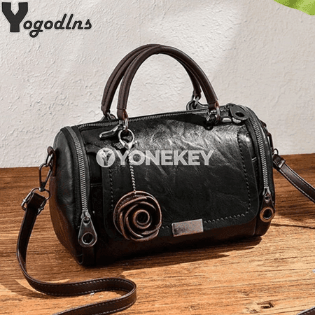 Aýal-gyzlar üçin gül bezegli moda egin sumkasy