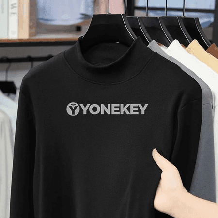 Erkekler üçin ýokary boýunly velýur uzyn ýeňli köýnek, rahat gündelik stil
