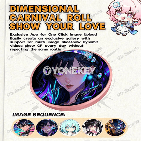 Anime elektron belgili akylly displeý pin, LED ekranly sowgat